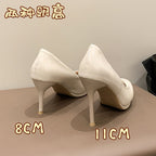 Damen elegante Spitzen High Heels