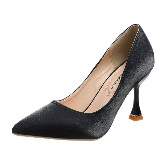 Damen elegante High Heel Pumps mit außergewöhnlichem Stiletto-Riemen und feinen Details R&B
