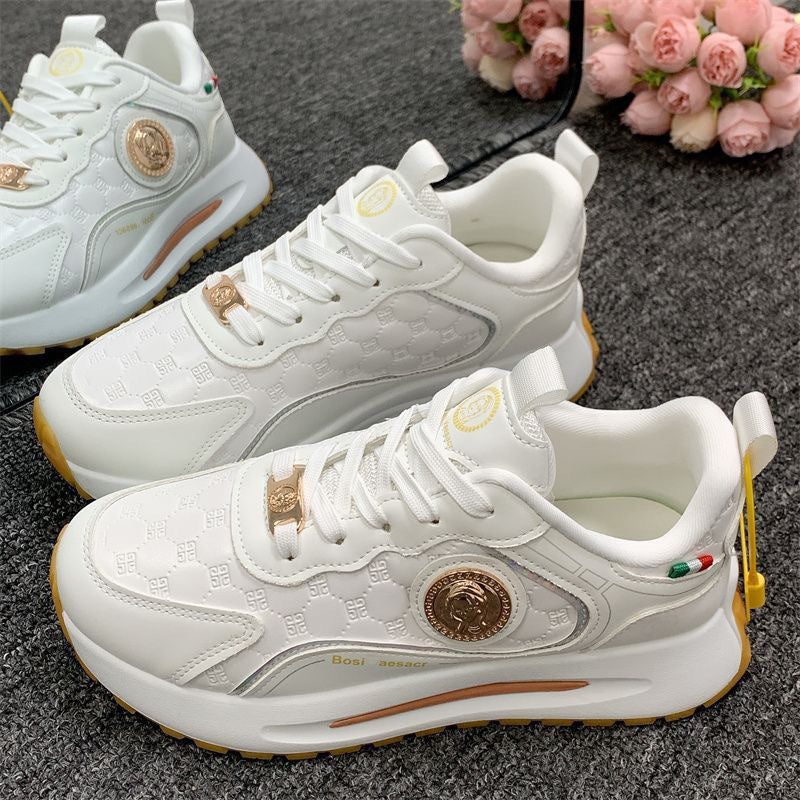 Damen Komfortable Lifestyle Sneakers mit modischem Design und atmungsaktiver Oberflächenstruktur