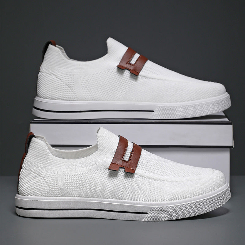 Damen Bequeme Slip-On Sneakers mit atmungsaktivem Mesh-Obermaterial und rutschfester Sohle R&B