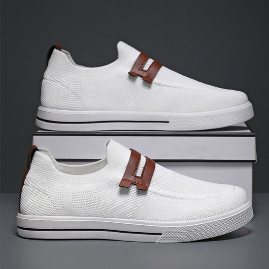 Damen Bequeme Slip-On Sneakers mit atmungsaktivem Mesh-Obermaterial und rutschfester Sohle R&B