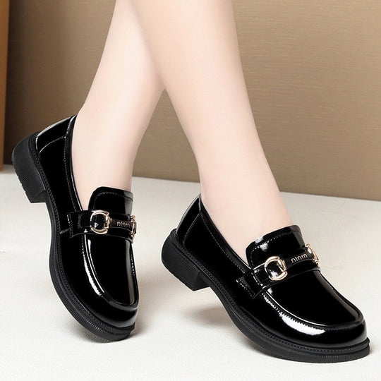 Damen Elegante Loafers mit modischem Kettendetail und bequemer Sohle R&B