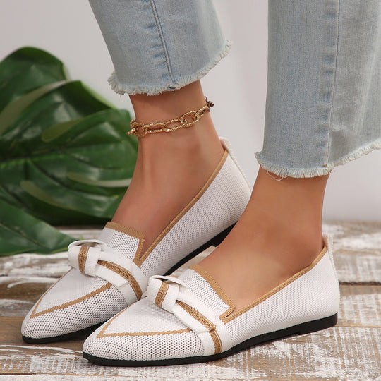 Damen Mokassins mit dekorativem Knoten R&B