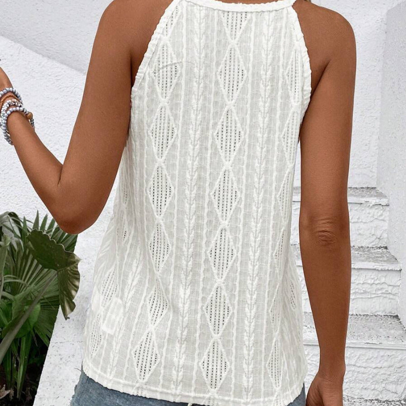 Damen Spitzenoberteil mit raffiniertem Strickmuster R&B
