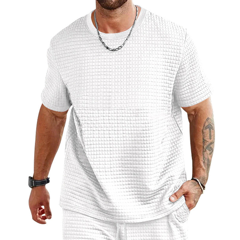 Herren lässiges T-Shirt mit strukturiertem Design