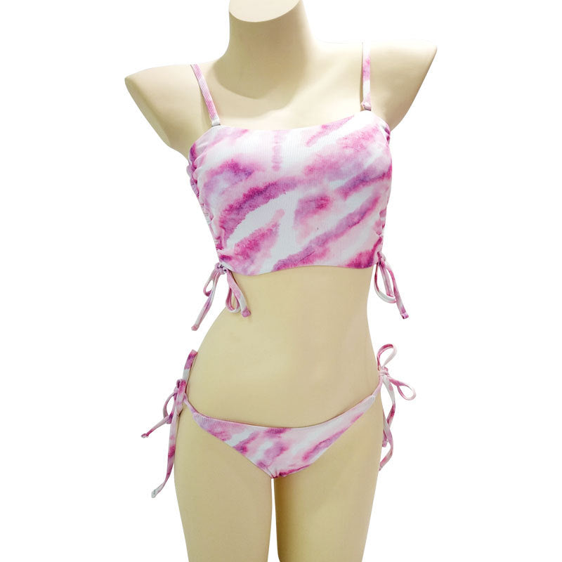 Damen Crop-Top Bikini mit verstellbaren Trägern R&B