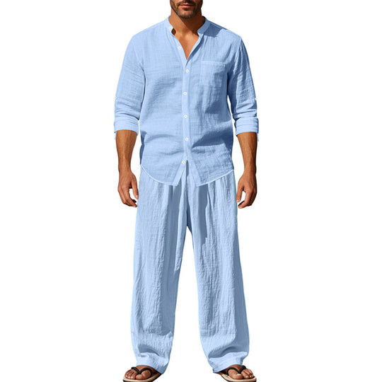 Herren luftiges Hemd- und Hosen-Set R&B