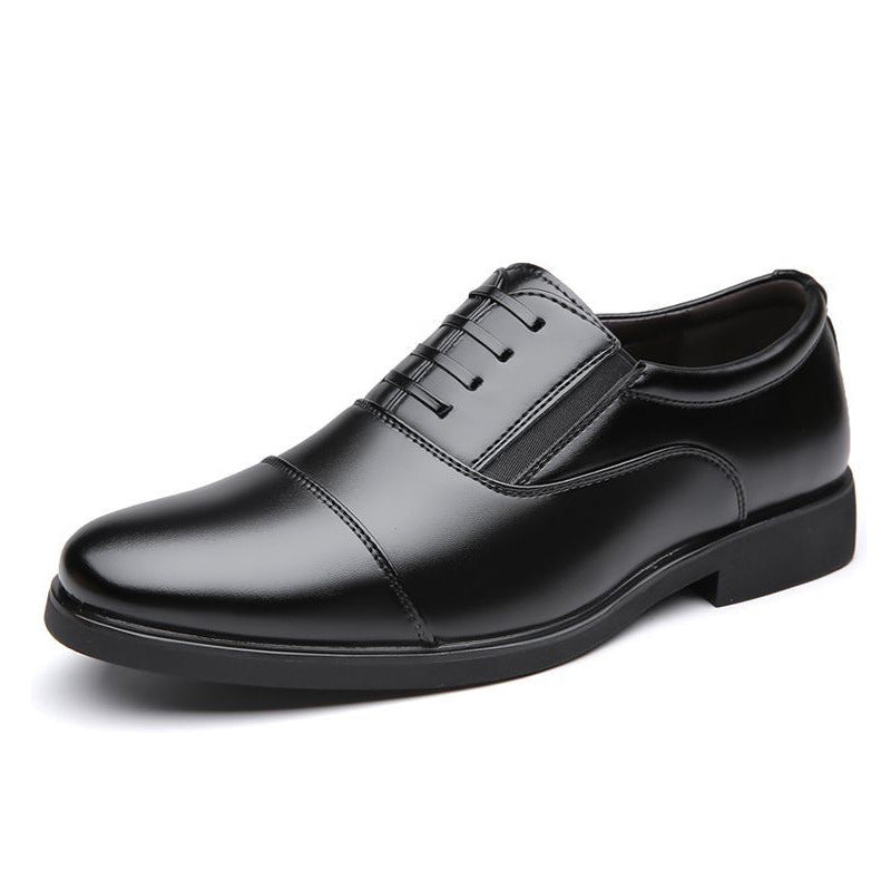 Herren Klassische Schnürschuhe aus geschmeidigem Leder mit verstärkter Sohle R&B