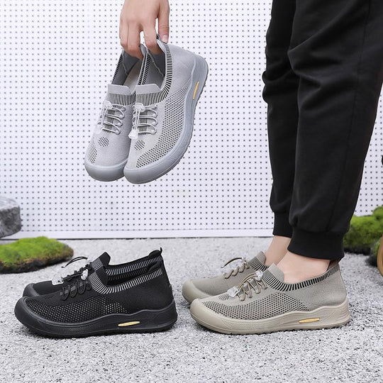 Damen Sportliche Freizeitschuhe mit elastischem Schnürsystem und rutschfester Sohle R&B