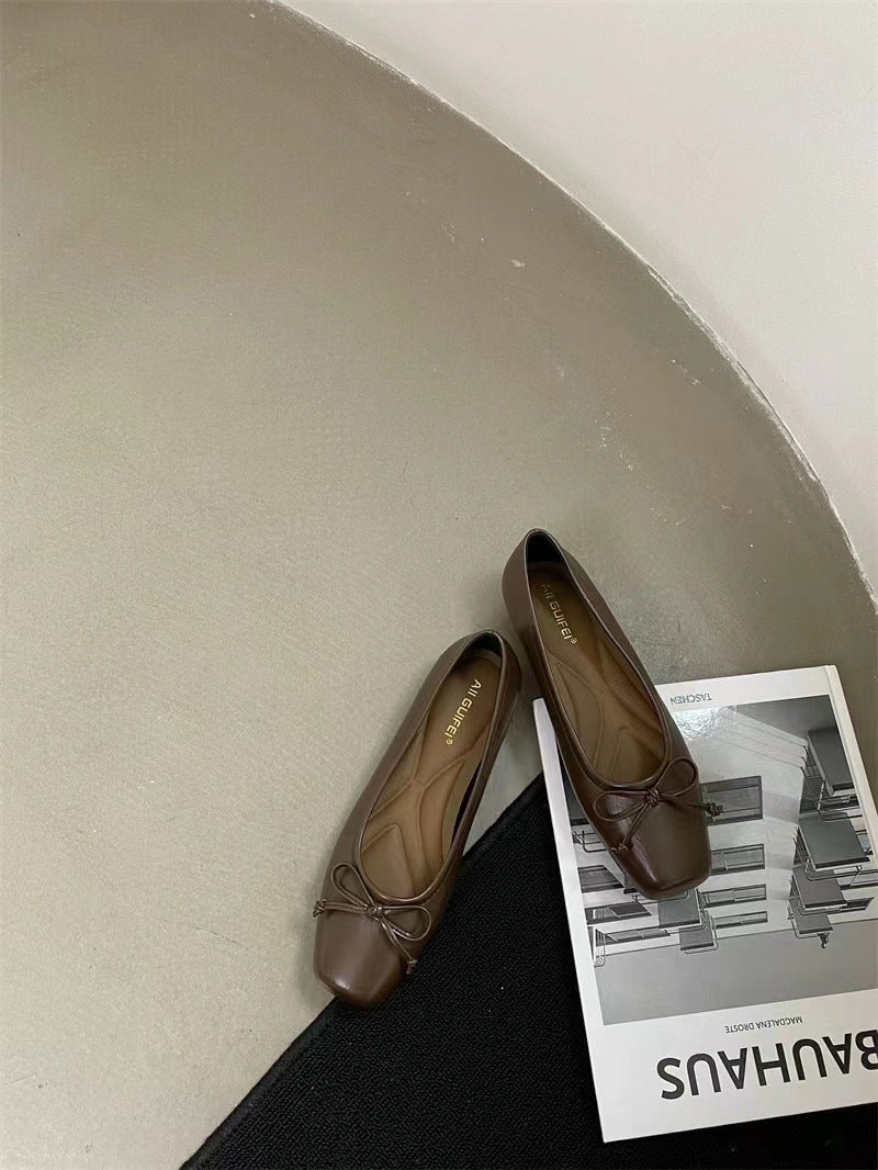 Damen Ballerinas mit dekorativem Schleifen-Design und bequemem Fußbett R&B