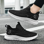 Damen Komfortable Lauf-Sneaker mit elastischem Strick-Obermaterial R&B