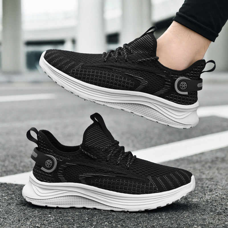 Damen Komfortable Lauf-Sneaker mit elastischem Strick-Obermaterial R&B