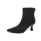 Damen elegante AnklR&Boots mit modischer Stiletto-Absatz und Reißverschluss R&B