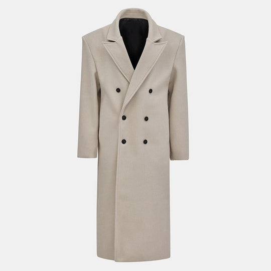 Damen Eleganter doppelt geknöpfter Trenchcoat mit taillierbarem Gürtel und schickem Schnitt R&B