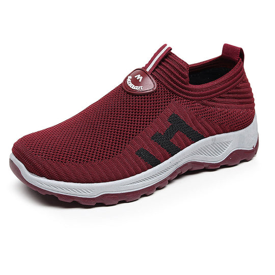 Damen Bequeme Stretch-Sneakers mit rutschfester Sohle R&B