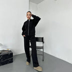 Damen Sportliche Zip-Jacke mit hohem Kragen R&B