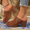 Damen Clogs mit elegantem Blockabsatz R&B