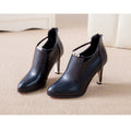 Damen Elegante Stiefeletten mit verziertem Absatz R&B