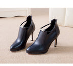 Damen Elegante Stiefeletten mit verziertem Absatz R&B