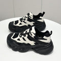 Damen Sportliche Chunky Sneakers mit strapazierfähiger Oberflächenstruktur