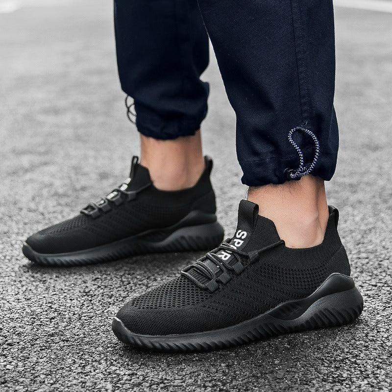 Damen Atmungsaktive Sport Sneakers mit elastischem Schnellschnürsystem