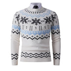 Herren modischer Strickpullover mit kreativem Schneemuster R&B