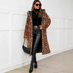 Damen Felljacke im Leopardenmuster R&B