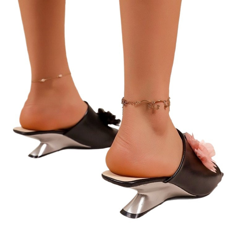 Damen Offene Schuhe mit floralen Akzenten R&B