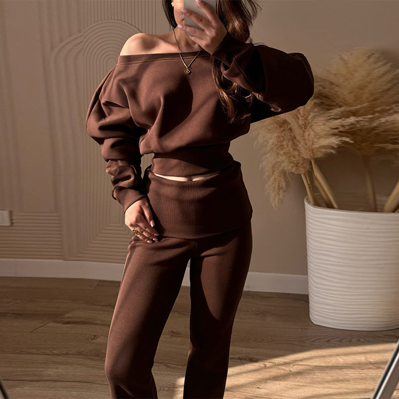 Damen lässiger oversized Lounge-Anzug R&B