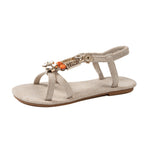 Damen Elegante Sandalen mit floralem Schmuckdesign R&B