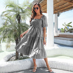 Damen Maxi-Kleid mit Karomuster R&B