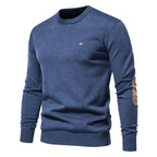 Herren Rundhals Pullover aus weichem Strickstoff