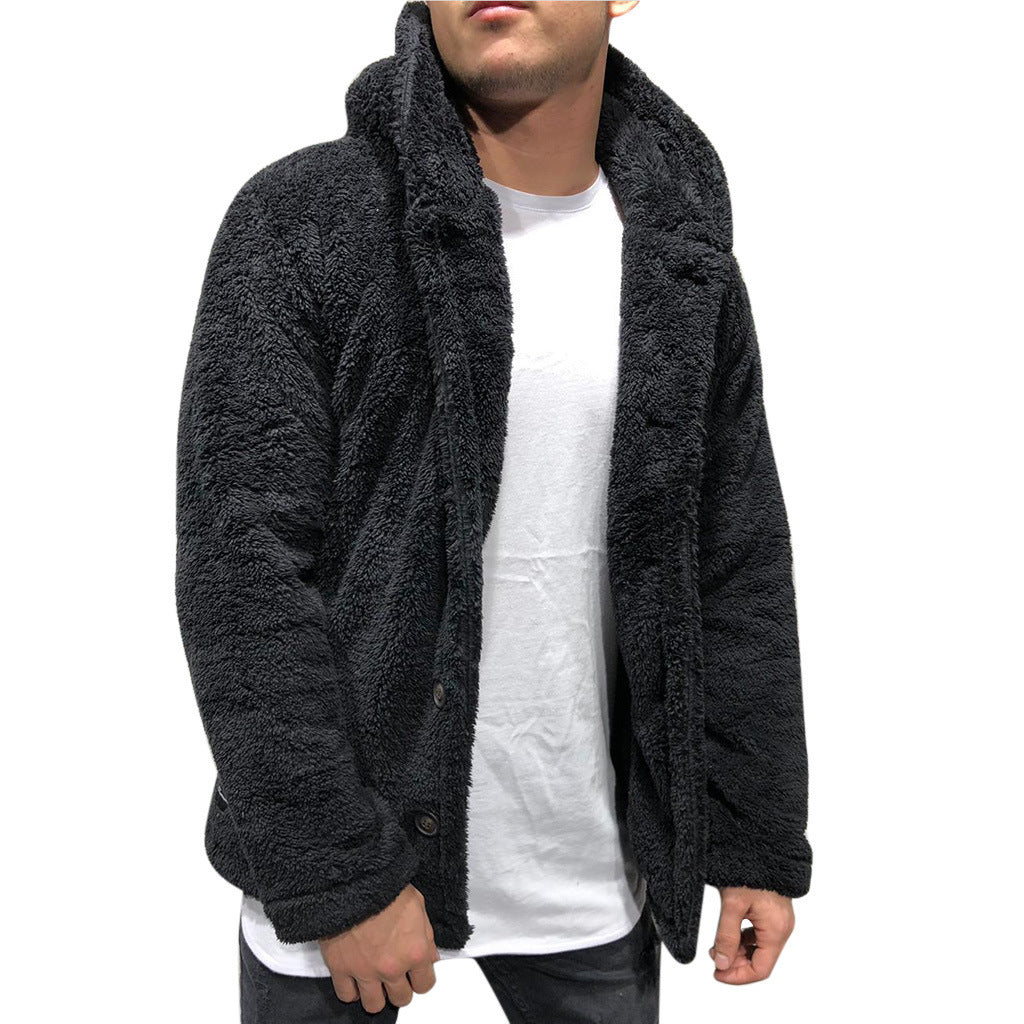 Herren kuschelige Fleecejacke R&B