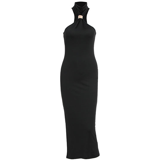 Damen Maxikleid mit asymmetrischem Ausschnitt und elegantem Design R&B