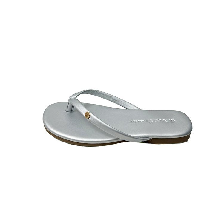 Damen Flip-Flops mit minimalistischer Riemenführung und bequemem Fußbett R&B