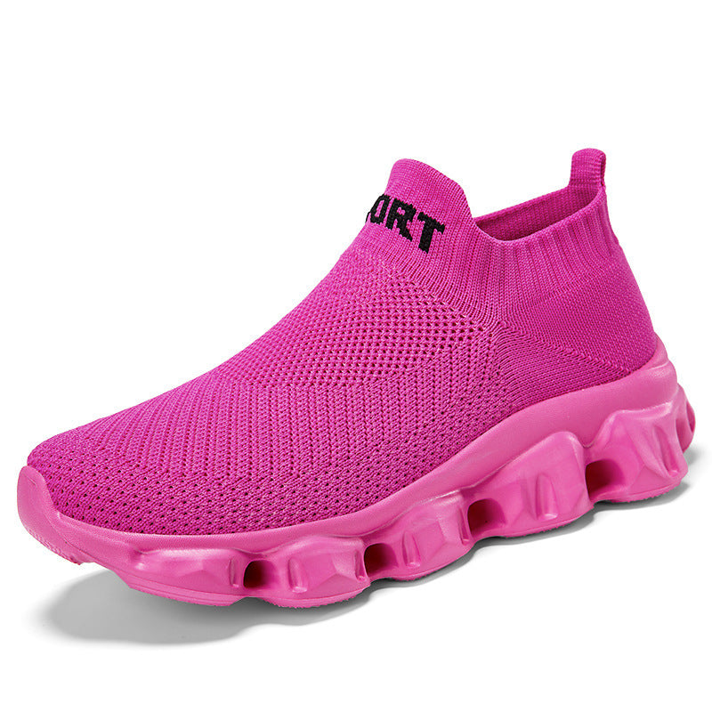 Unisex nan nahtloser Strick-Slip-On mit sockenähnlichem Schaft und skulpturierter Dämpfungssohle R&B