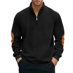 Fleece Pullover Herren sportlich elegant mit Stehkragen