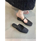 Damen elegante Mules mit Floral-Design R&B