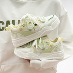 Damen Modische Sneakers mit einzigartigen Grafikelementen und flexibler Sohle