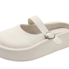 Damen Clogs mit eleganter Schnalle und bequemem Innenfutter R&B