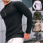 Herren Strickpullover mit modernem Strukturdesign und Rundhalsausschnitt R&B