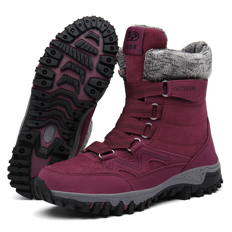 Damen Outdoor-Winterstiefel mit rutschfester Sohle und isolierendem Innenfutter R&B