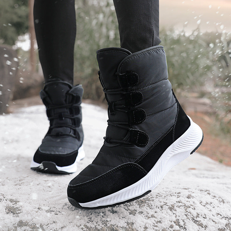 Damen Winterstiefel mit rutschfester Sohle und isolierender Fütterung R&B