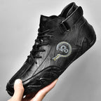 Herren Hochwertige Leder-Sneaker mit rutschfester Sohle und gepolstertem Knöchel R&B