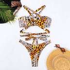 Damen Bandeau-Bikini mit modischem Schnitt und Ringdetails R&B
