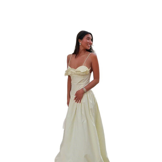 Damen Elegantes Abendkleid mit Rüschendetails R&B