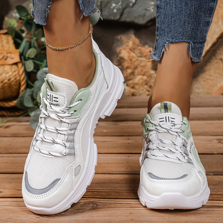 Damen Sportliche Sneakers mit atmungsaktivem Mesh-Obermaterial und komfortabler Dämpfung R&B