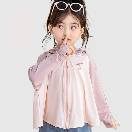 Kinder UV-Schutzjacke mit Kapuze und atmungsaktiven Eigenschaften R&B