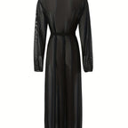 Damen Transparenter Maxikleid R&B