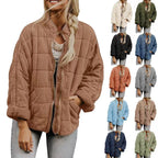 Damen Quilted Jacke mit praktischen Taschen und schnittfestem Design